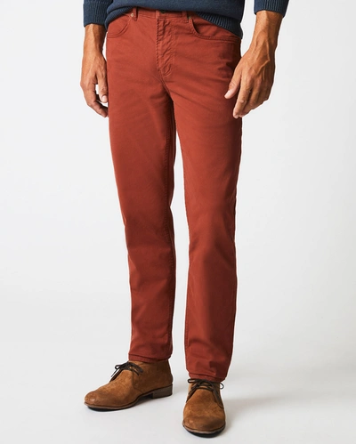 Reid 5 Pocket Pant In Rust Red