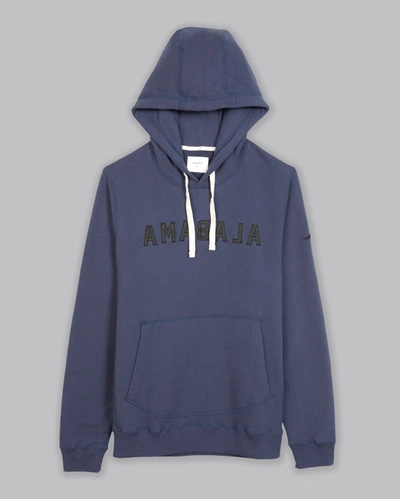 Billy Reid, Inc Alabama Hoodie In Washed Blue