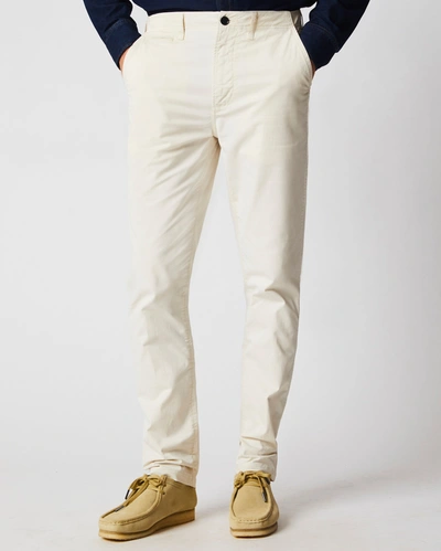 Reid Chino Trouser In Eggshell