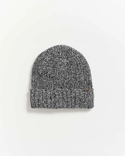 Reid Cotton Ribbon Beanie In Carbon Blue