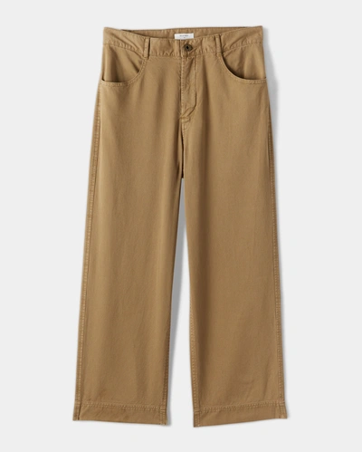 Reid Cropped Wide Leg Pant In Rubber