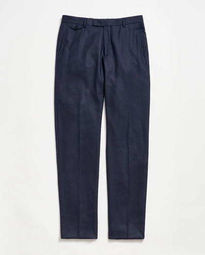 Reid Flat Front Trouser In Blue