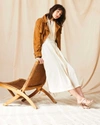 Reid Knife Pleat Dress Solid In Ivory