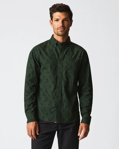 Reid Kudzu Tuscumbia Shirt In Evergreen/pine Green