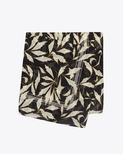 Billy Reid, Inc Leaves Pocket Square In Black