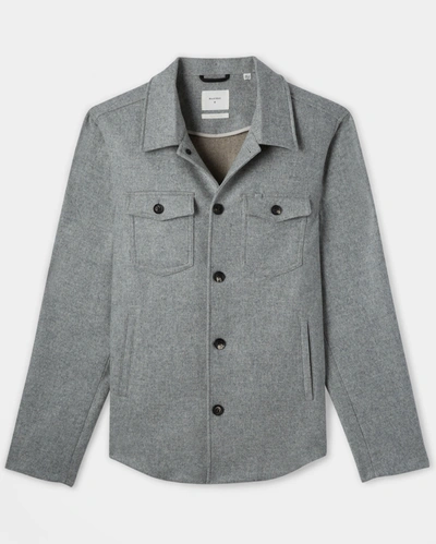 Reid Mo Shirt Jacket In Grey