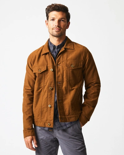 Reid Moleskin Tupelo Trucker Jacket In Tobacco