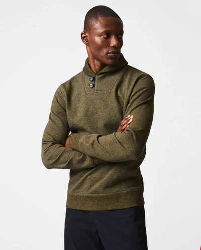 Reid Mouline Shawl Pullover In Olive