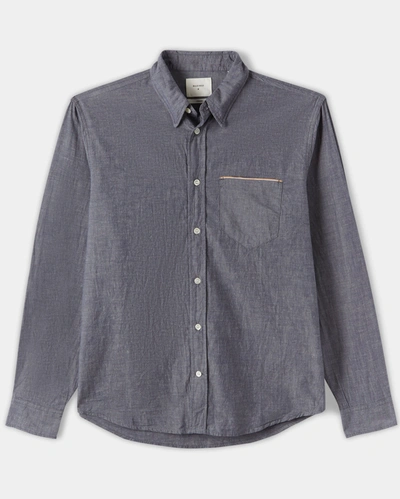 Billy Reid, Inc Msl 1-pocket Shirt In Blue