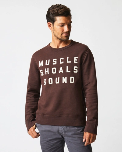 Reid Muscle Shoals Sound Crewneck Sweatshirt In Dark Brown