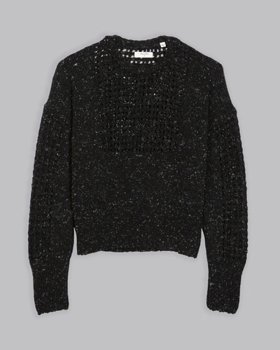 Billy Reid, Inc Net Boxy Sweater In Black
