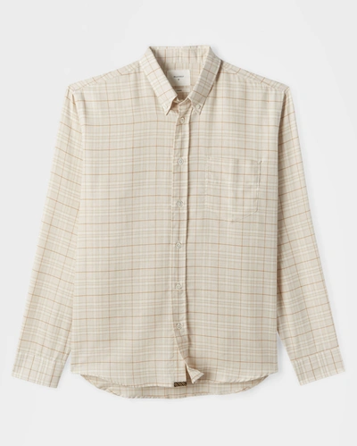 Reid Offset Pocket Shirt In Terracotta