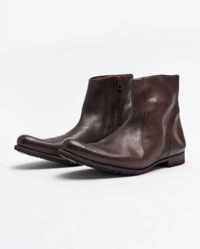 Reid Paglia Moto Boot In Black/dark Brown