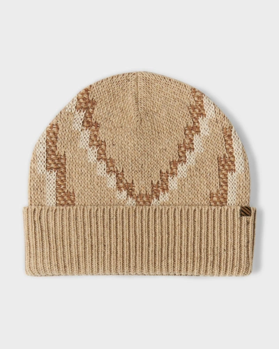 Reid Parsons Beanie In Oatmeal/camel