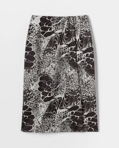Billy Reid, Inc Roost Silk Skirt In Natural/black