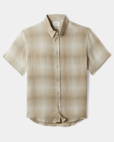 Reid S/s Murphy Shirt In Tinted Stone W/ Whisker