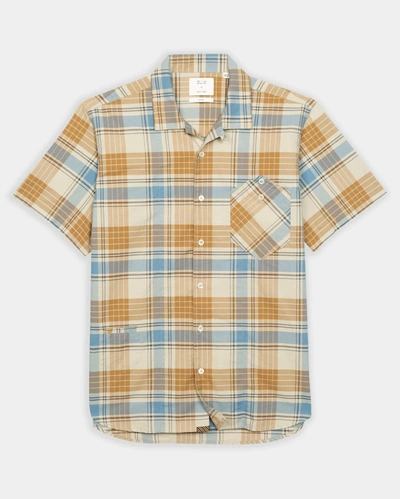 Billy Reid, Inc S/s Scout Shirt In Natural