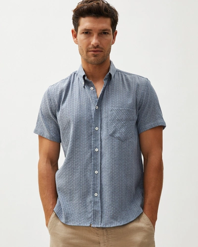 Reid S/s Tuscumbia Shirt In Navy