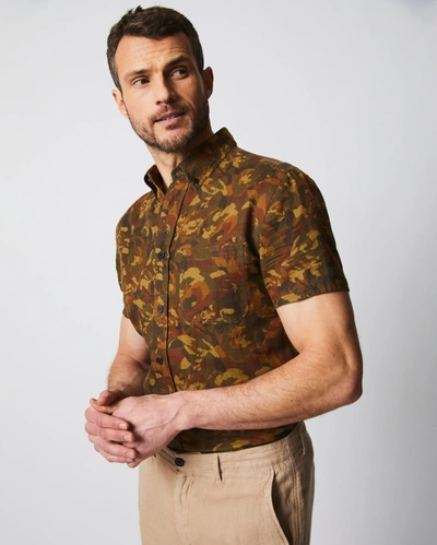 Reid S/s Tuscumbia Shirt Bd In Olive/multi