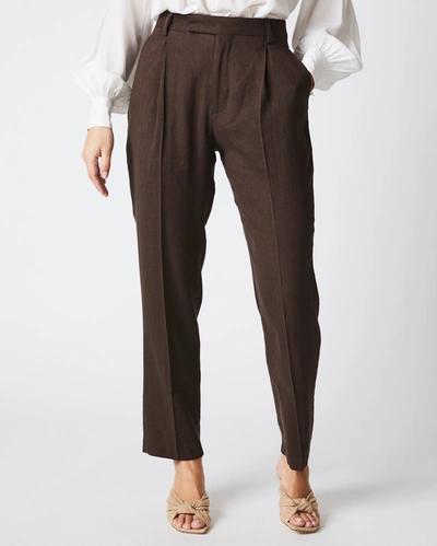 Reid Tapered Trouser In Chocolate