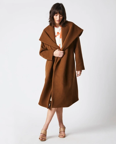 Reid The Blanket Coat In Brown
