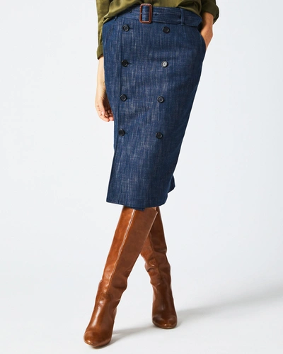 Reid Trench Skirt In Navy