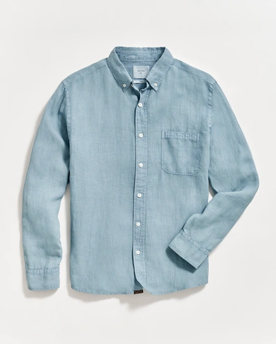 Reid Tuscumbia Linen Shirt Bd In Denim Blue