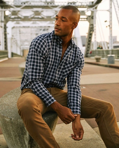 Reid Tuscumbia Shirt In Navy/white