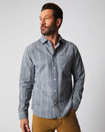 Reid Tuscumbia Shirt In Denim Blue/tinted White