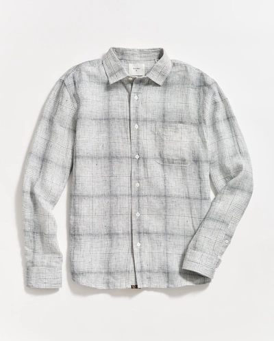 Reid Tuscumbia Shirt In Carbon Blue/white