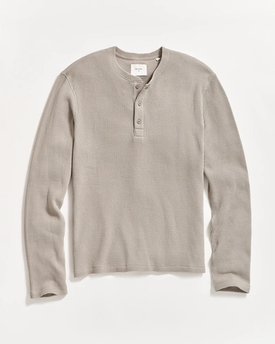 Reid Waffle Henley In Grey