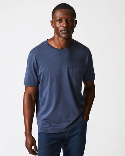 Reid Washed Tee In Navy