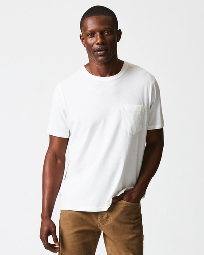 Reid Washed Tee In White