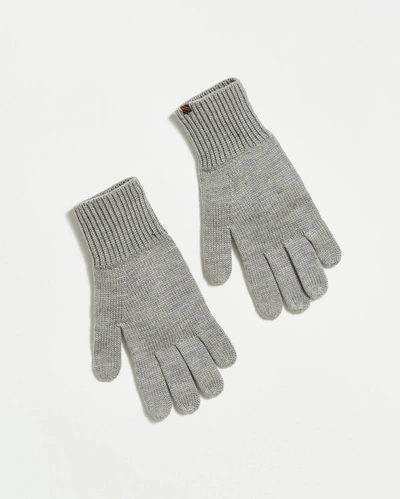 Reid Wool Ribbon Gloves In Grey