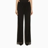 PHILOSOPHY BLACK TULLE TROUSERS WITH RHINESTONES