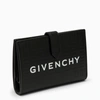 GIVENCHY GIVENCHY BLACK LEATHER CARD HOLDER WITH LOGO