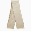 Max Mara Beige Silk Scarf In Beige