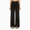 Frame Wide-leg Jeans 1978 Supernova Denim In Black