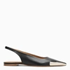 OFF-WHITE OFF-WHITE™ BLACK SLINGBACK WITH METAL TIP