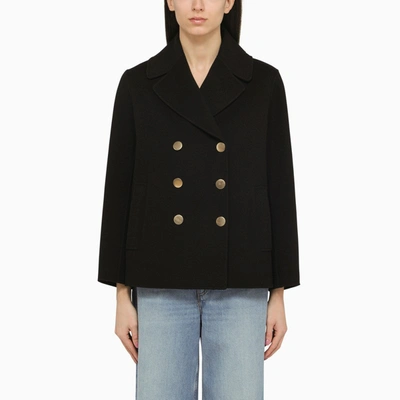 'S MAX MARA 'S MAX MARA | SHORT BLACK WOOL CABAN