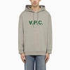 APC A.P.C. | MILO GREY HOODIE IN JERSEY