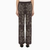 P.A.R.O.S.H TROUSERS WITH RHINESTONE FLORAL MOTIF