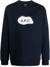 Apc Crew Neck Sweatshirt In Black