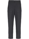 Balmain Main Lab Cargo Trousers In Black