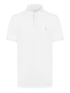 Brunello Cucinelli Short-sleeved Polo T-shirt In White