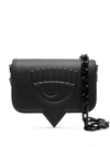 Chiara Ferragni Eyelike Crossbody Bag In Black
