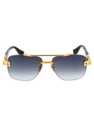Dita Sunglasses In Yellow Gold - Black