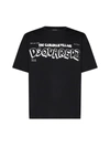 Dsquared2 Skater Fit T-shirt With Contrasting Print In Black