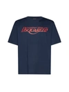 Dsquared2 Logo Cotton T-shirt In Blue Navy