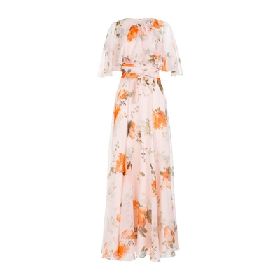 Miu Miu Erdem Long Dress In F Azzurro